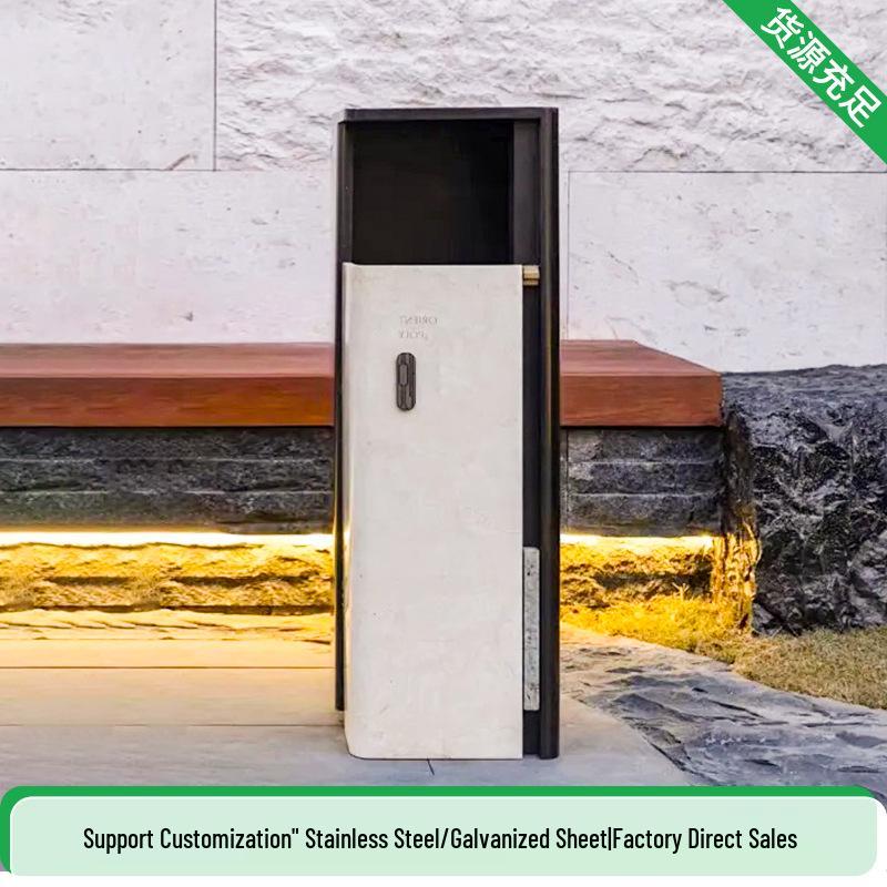 Stainless Steel Outdoor Trash Can for Parks and Commercial Areas