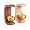 Decoratieve Deurbel Windgong Hangende Deurbel Houten Bel Zacht Geluid Bel Entree Kamer Decor Deur Decoratie