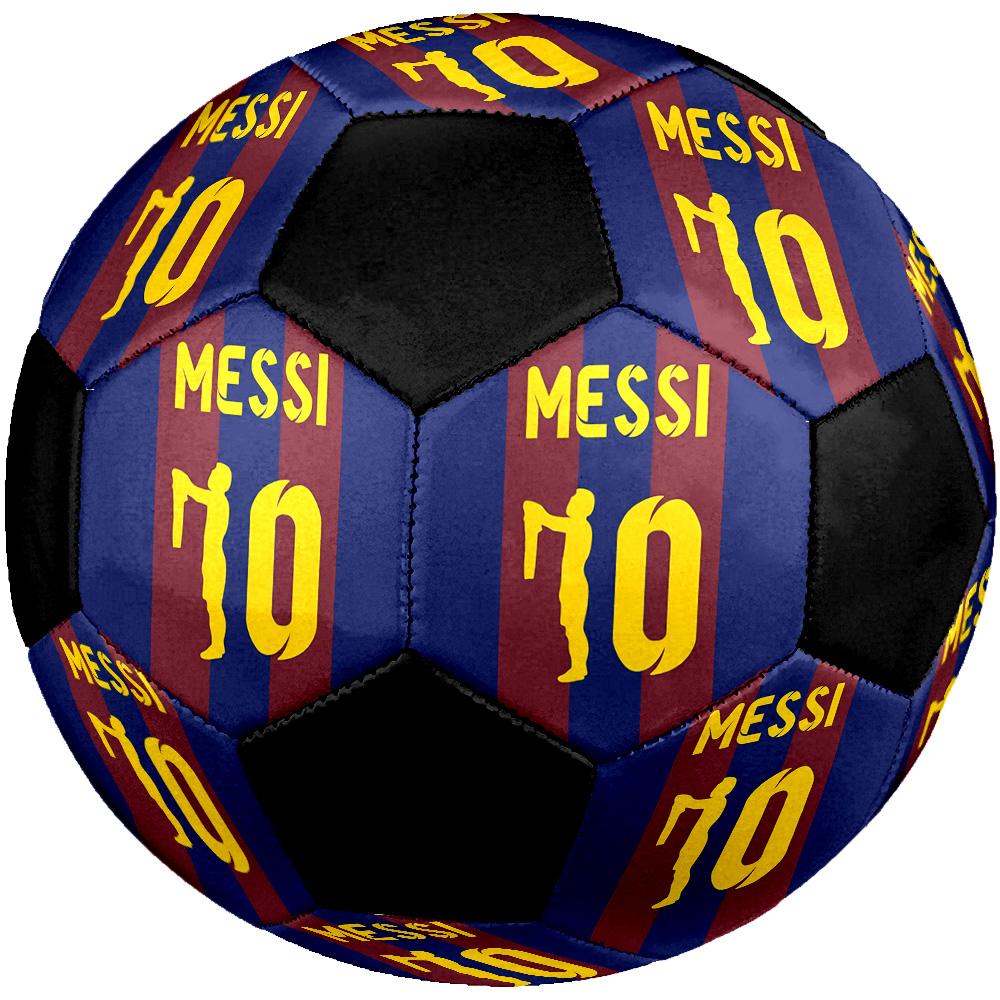 Messi 10 Soccer Ball Colorful All Ages Machine Stitched PVC Competition Ready Durable High-Bounce.SIZE5