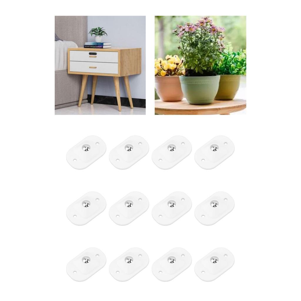 12 ks samolepicích koleček Kolečka Nerezová Pasta Kolečko 360stupňová rotace Kladka