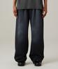 URBANAGE Pigment Wash Signature Wide Sweatpants Black