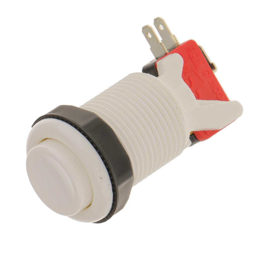 Long Length Arcade Game Push Button For Multicade Jamma White