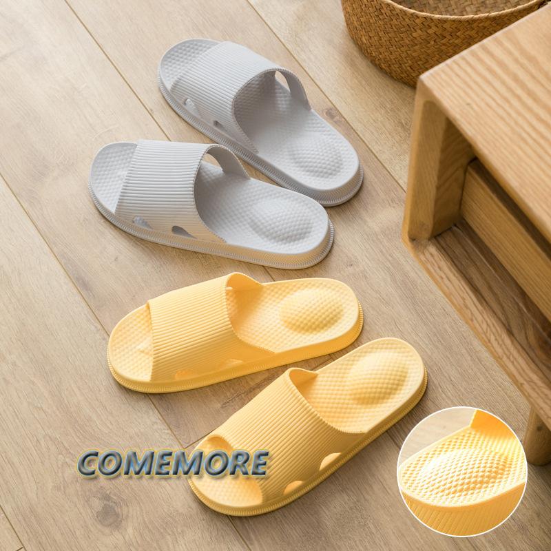 Fashion Big Size EVA Massage Slippers Men Women's Home Slippers Outdoor Beach Shoes Couples Sandals Light House Bathroom Non-slip Slides