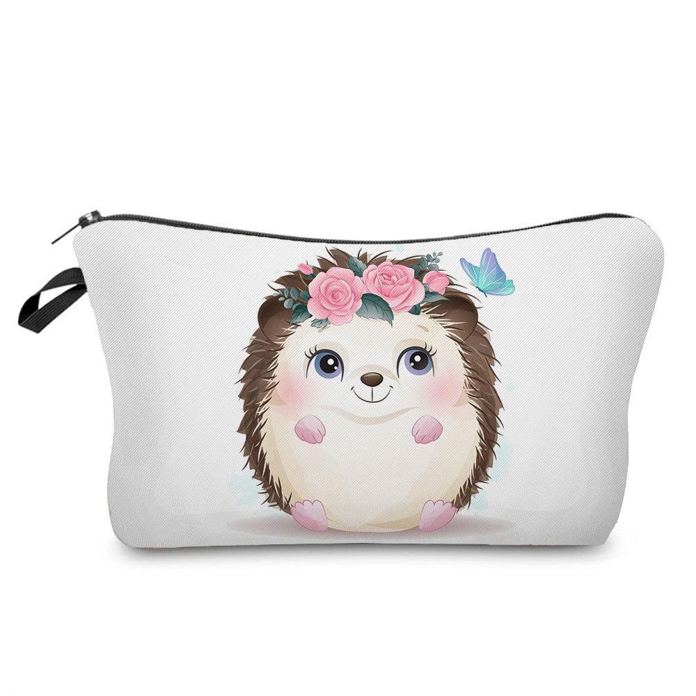 Women Animal Print Cosmetic Bag Toiletries Organize Travel Storage Case 6763