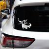 Small Town Christmas Ghost Silhouette Pumpkin Nose Reflective Car Creative Sticker Vinyl Decals Auto Universal Decor Accessories