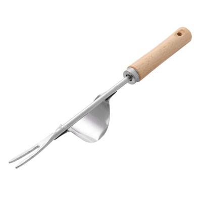 Hand Weeder for Gardening Stainless Steel Weeder Root Weeder with Wooden Handle Manual Weeder for Digging Weeding Loosening