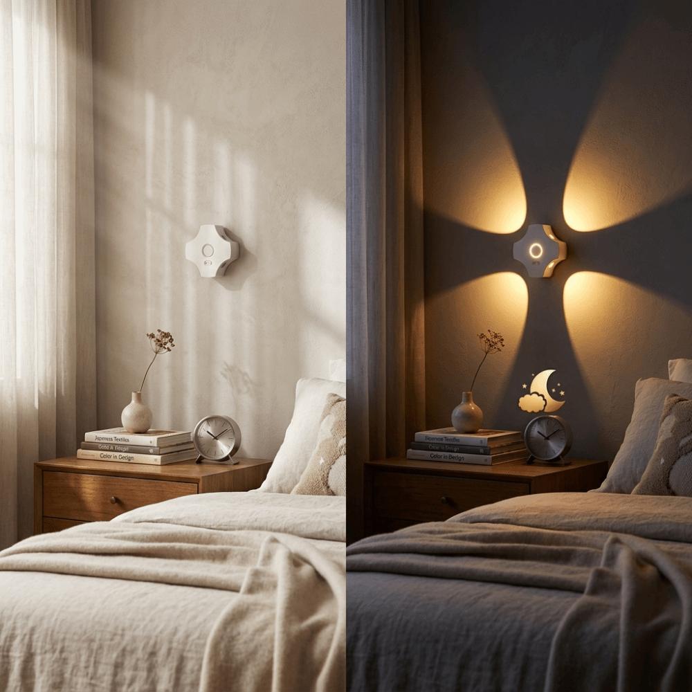 Auto On Off Sensor Night Light Human Body Induction Dimmable Human Induction Lamp Energy Saving Soft Ambient Lighting for EU/US