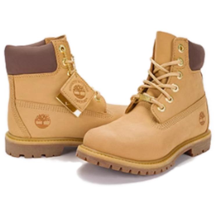 Timberland Leather Warm Waterproof Comfortable Versatile Short Outdoor Boots Women boots Light-Beige A2R3K