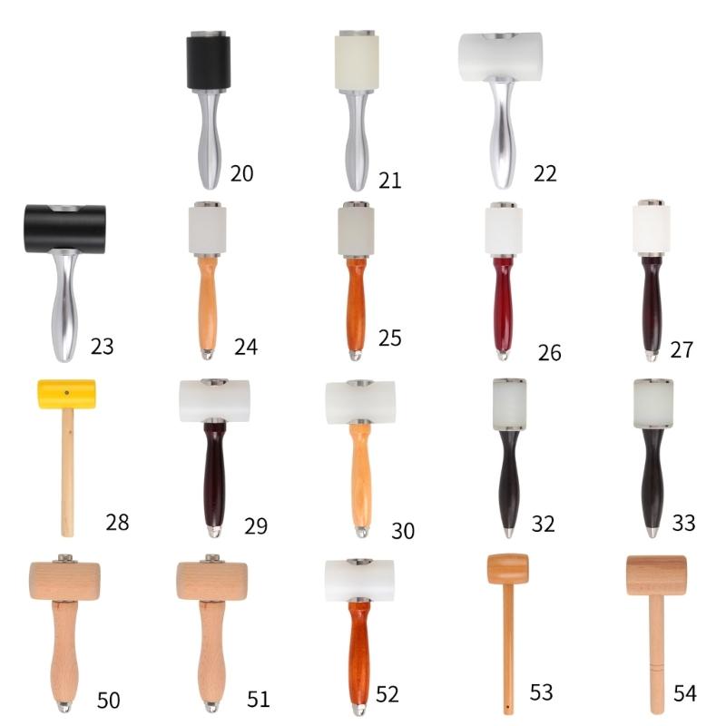Wood/Plastic/Metal Handle Mallet Craft Tools Sew Carving Tools for DIY Stamping