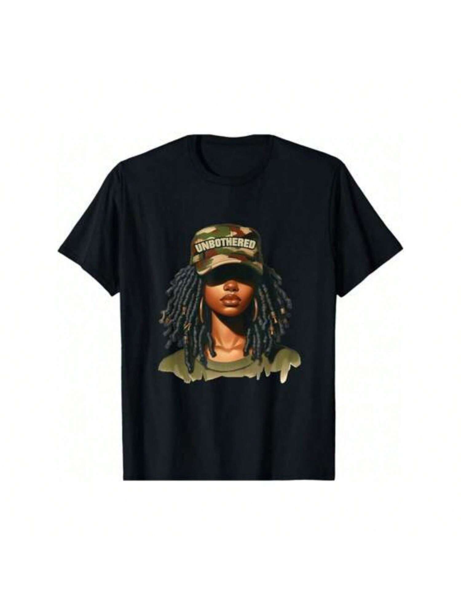Unbothered Locs Camo Month T-Shirt S разноцветный