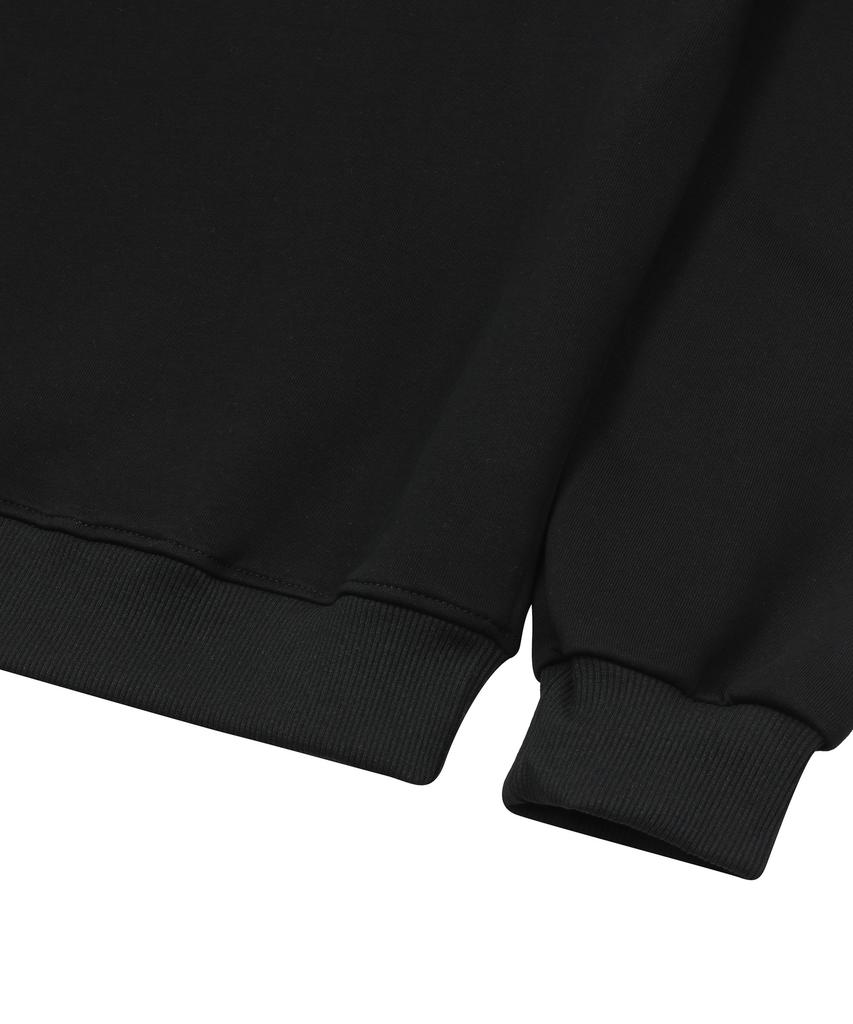 MUCENT Moa Dot Heart Logo One-Shoulder Sweatshirt (2 Colors)