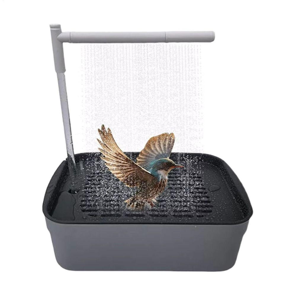 Low-Noise Design Electric Bird Bath Tub USB Electric Bird Shower Fountain  for Parrots