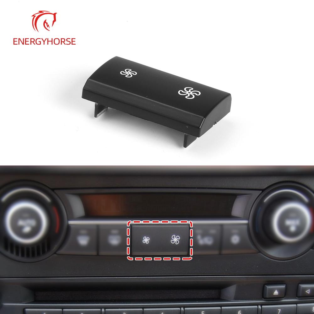 AC Heater Climate Air Conditioning Control Panel Fan Speed Button Cover Replacement for BMW X5 E70 X6 E71 Car Interior Accessory