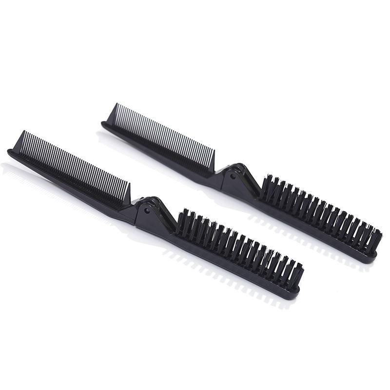 Soft Boar Bristle Hair Comb Portable Travel Beard Brush Foldable Massage Anti Static Hairdressing Styling Tool Women Men Gift