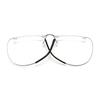Pure Titanium Glasses Anti Blue Light Rimless Cat Eyes Transparent Women's Glasses with Diopters Plus Women's Eyeglass Frame +1
