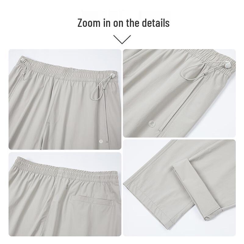 MONTAGUT Men's Cooling Straight-Fit Casual Trousers