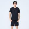 Li-Ning Summer Solid Color Round Neck Ice Silk Cool Feeling Moisture Wicking Breathable Quick Dry Running Fitness Short Sleeve T-Shirt ATSW963-1
