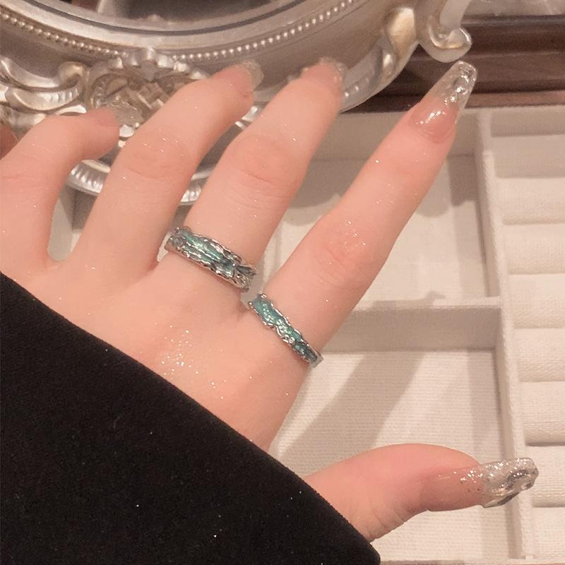 Mint Green High-End Women's Adjustable Knuckle Ring