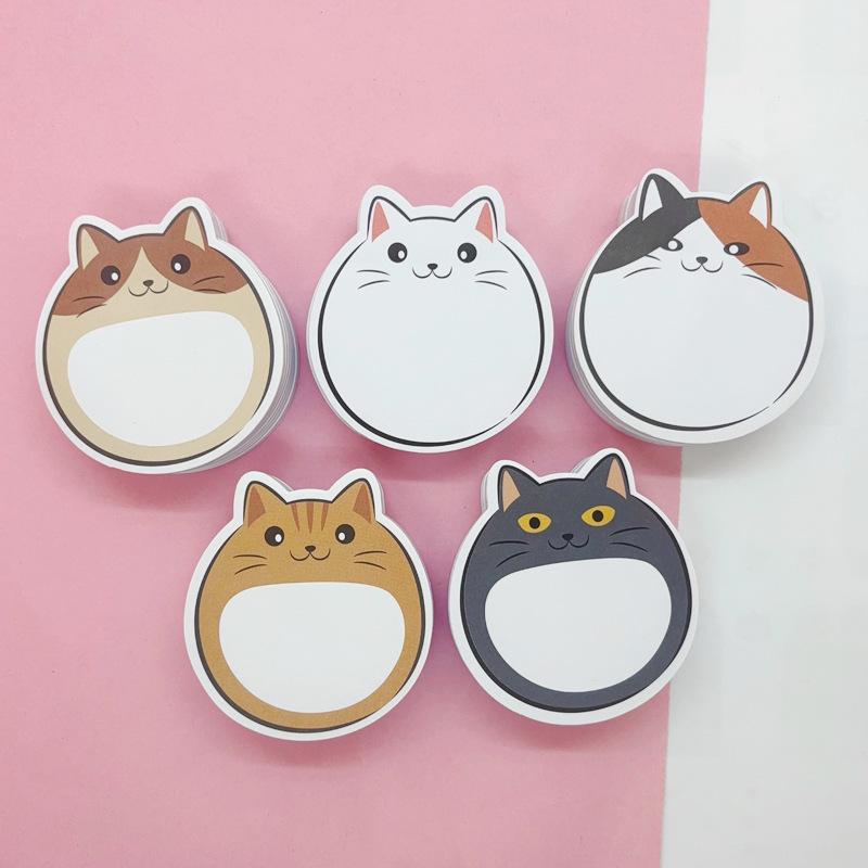 Cute Cartoon Animal Sticky Notes - Irregular Shaped, High-Quality Adhesive for Office and Students