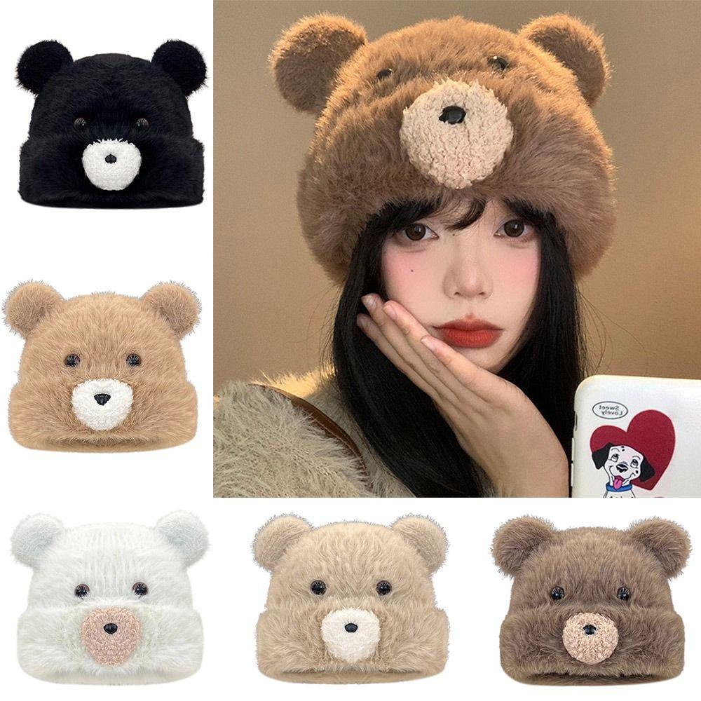 Knitted Knitted Hat Elegant Pullover Hat Outdoor Sports Ear Protection Cap