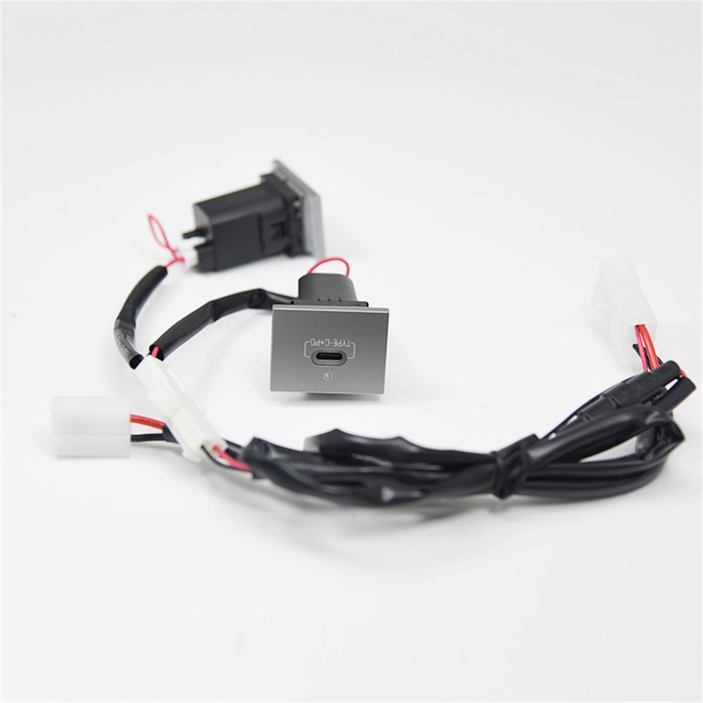 USB-A QC3.0 & USB-C PD Fast Charger Socket Panel Mount Accessories Fit For Ford