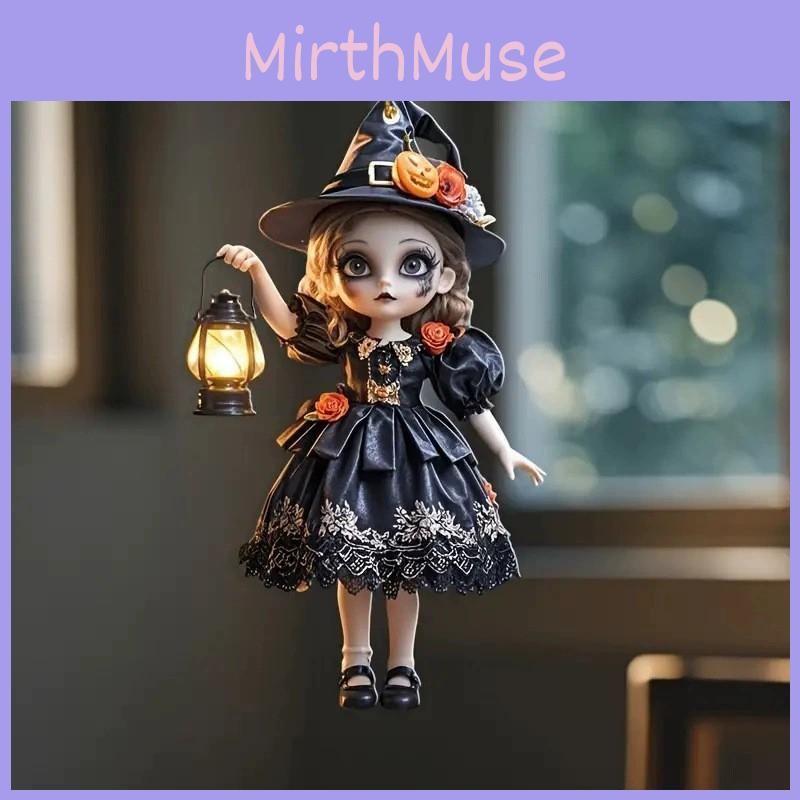 Pumpkin Acrylic Vehicle Witch Halloween Pendant For Car Interior Decoration