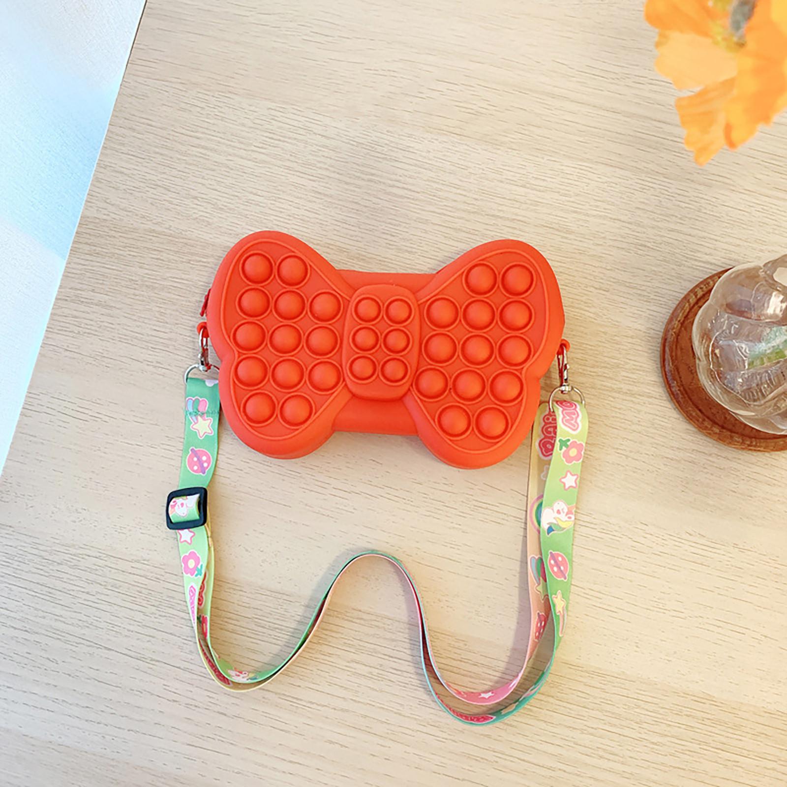 

Сумка с подвеской для игрушек, игрушки для снятия стресса с пузырьками для взрослых и детей красный