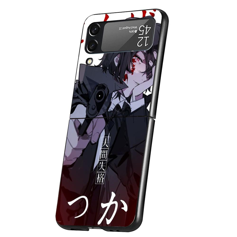 

Bungo Stray Dogs Dazai Cover Phone Case For Samsung Galaxy Z Flip 7 6 5 4 3 5G Flip7 Flip6 Flip5 Flip4 Flip3 Black Fundas Shell Samsung Z Flip 7