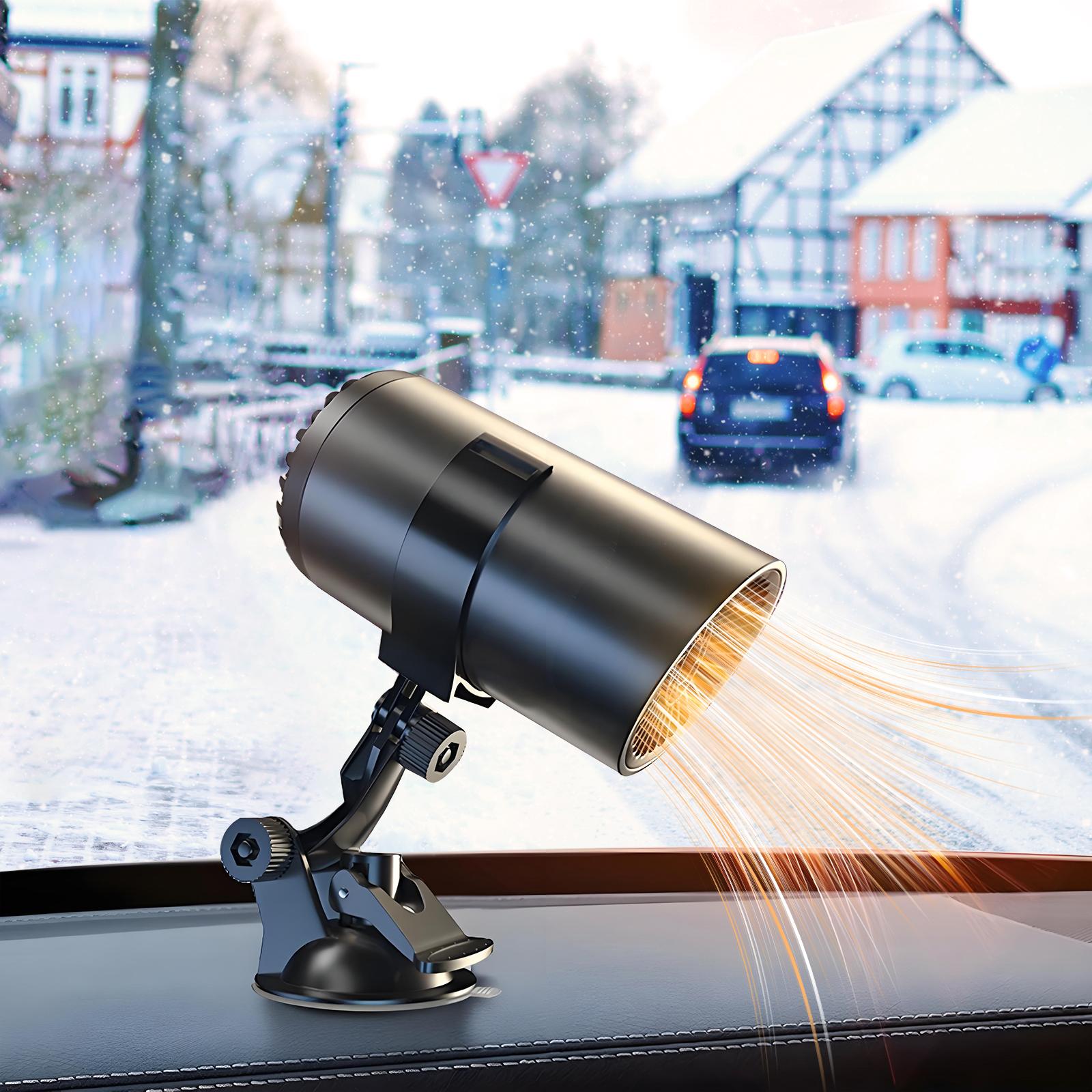 

Hipacool 24 В 12 В Автомобильный обогреватель лобового стекла автомобиля Быстрый обогрев Размораживание Антизапотеватель 2 в 1 Автомобильный обогрев Охлаждение 360° Вращающиеся аксессуары для салона