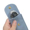 Velvet Watch Protective Pouch Soft Scratch Proof Lining Snap Closure for Travel Outdoor Daily Use