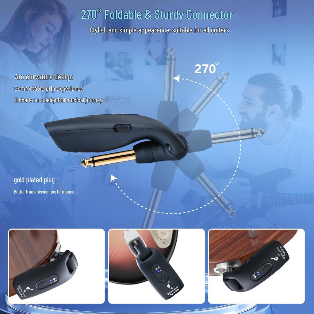 Kruiser A9 Wireless Audio Transceiver for Guitars, Electric Wind Instruments, and Bass Pickups