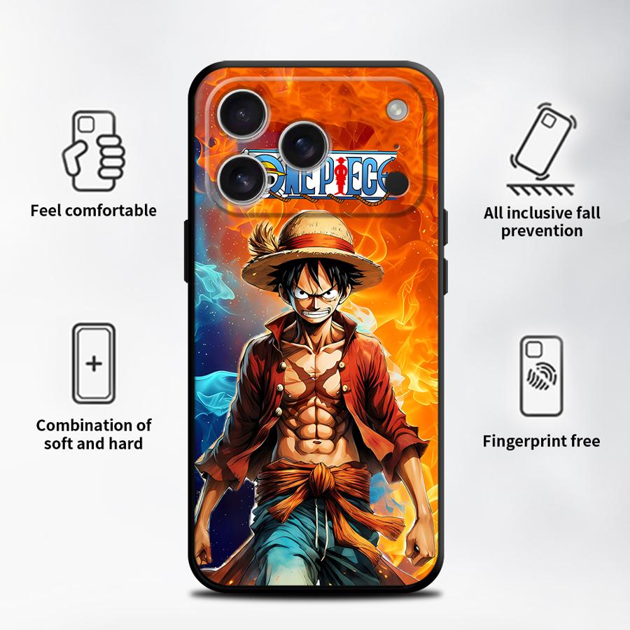 OneS P-ieceS Luffys Funda Phone Cover Case for iPhone 17 Pro Max XS XR 12 Air SE 16 13 Mini 15 Plus 14 11 7 8