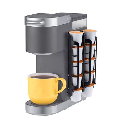 2Pcs Coffee Pod Holder Space Saving K-Cup Pod Storage Organizer Compatible With Keurig Coffee Makers Dual-Compartment Organizer