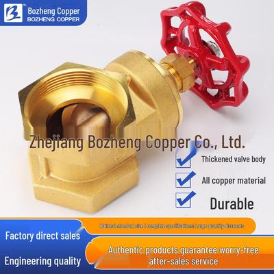 Bozheng abschließbares Kupfer-Schieberventil mit Handrad