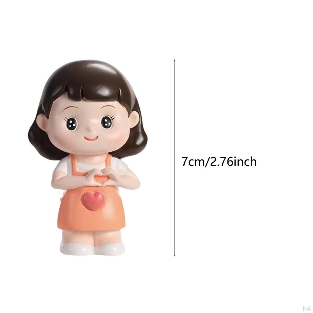 Mom Miniature Figurine Doll Cake Topper Tabletop Ornament Mother's Day Decoration for Birthday