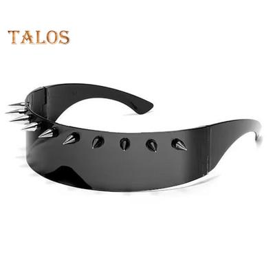Unisex-Brille, Metallnieten, Party-Sonnenbrille, leichtes Design, Cosplay-Sonnenbrille, Schattenbrille für Damen und Herren