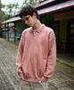 MINIMALPROJECT Button Collar Bulky Knit Mnt113 [Pink]