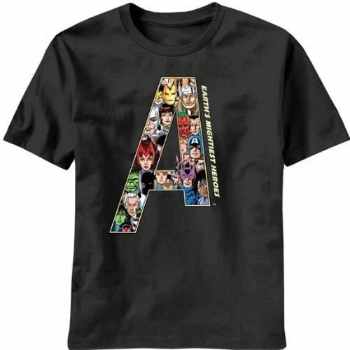 Black Super Hero Movie The Avengers Team A Earths Mightiest Heroes Tshirt S