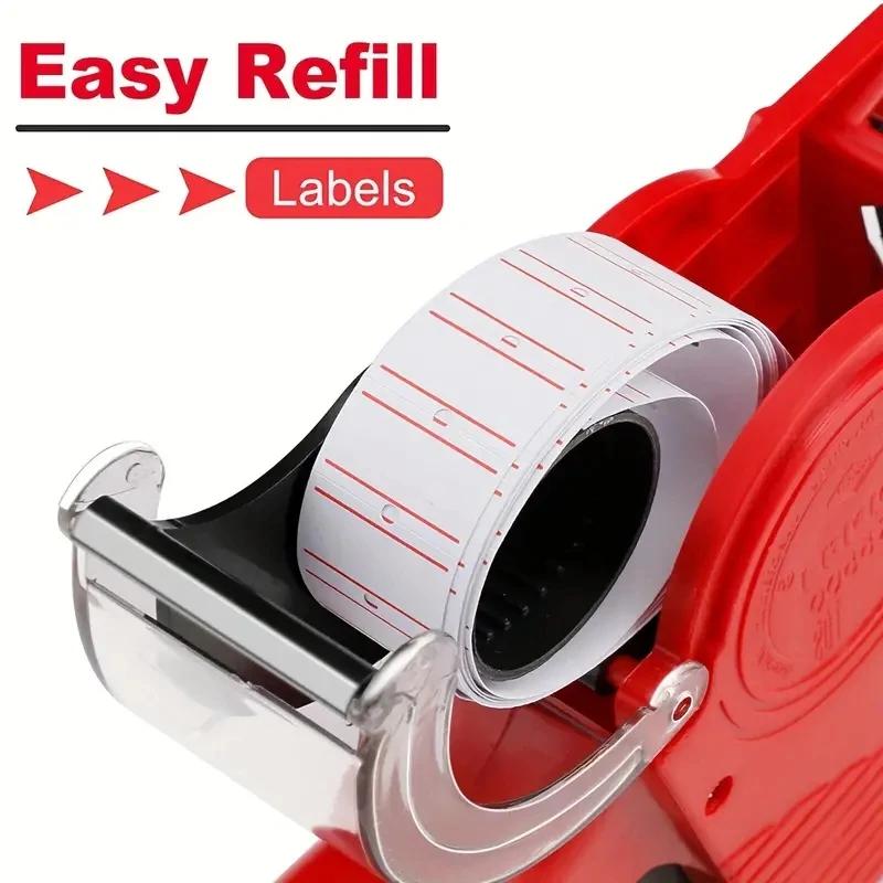 Price tag Gun with Labels Kit Label Maker Numerical Pricing Gun Kit for Office Retail Shop Grocery Store Organization Marking
