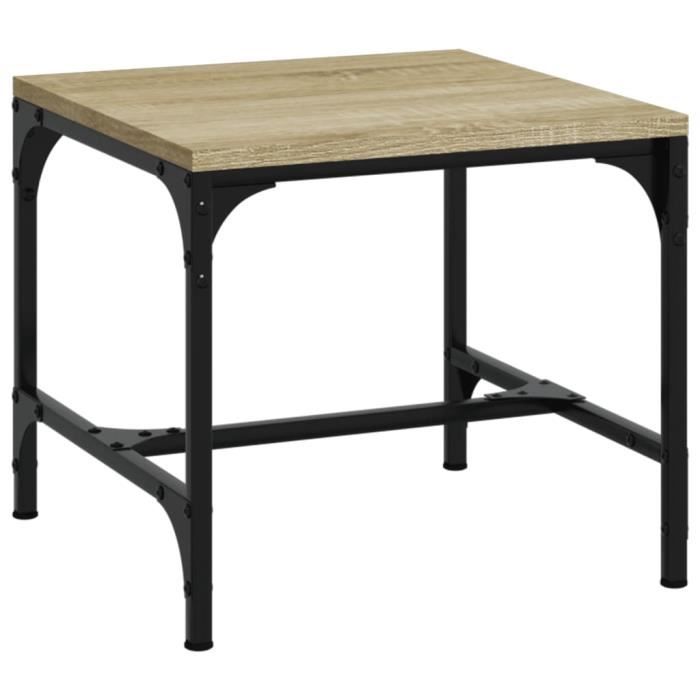 819398 vidaXL Coffee Table Sonoma Oak 50x50x35 Cm Engineered Wood