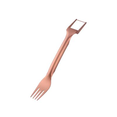 2-in-1 Watermelon Fork Slicers, Watermelon Cutter Summer Fruit Cutting Fork, Head Fruit Forks Knife