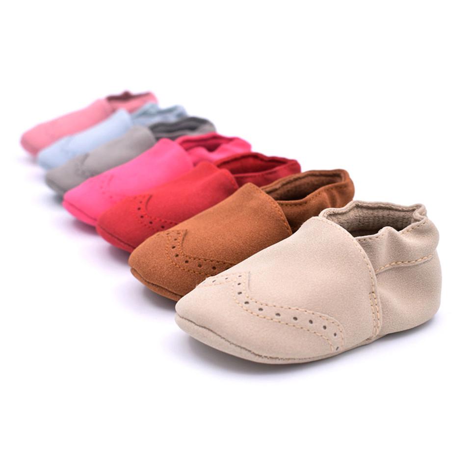 Buty dziecięce Indoor Warm Maluch Buty ze skóry nubukowej Niemowlę Dziewczyna Chłopiec Podeszwa Buty antypoślizgowe First Walker