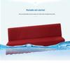 Solid Color Universal Sofa Bed Cover with Skirt - Modern, Simple, Armless Design