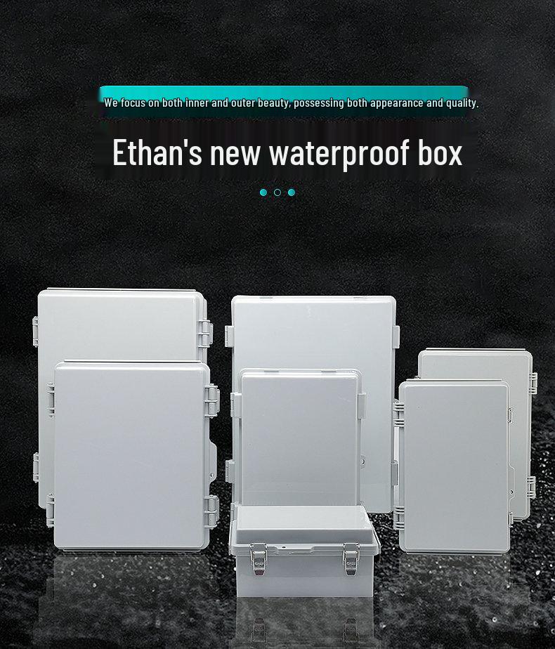 X Series Waterproof Junction and Splitter Box - Plastic Latch Box for Industrial Use