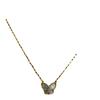 Korean Style Butterfly Clavicle Necklace with Shell & Tiger Eye Stones for Women