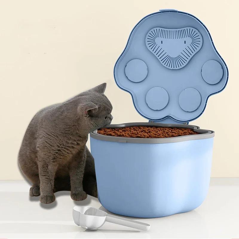 Pet Food Storag Container Dog Food Storage Container Cat Food Box Moisture-proof Seal with Measuring Cup Cat Dry Food Storage
