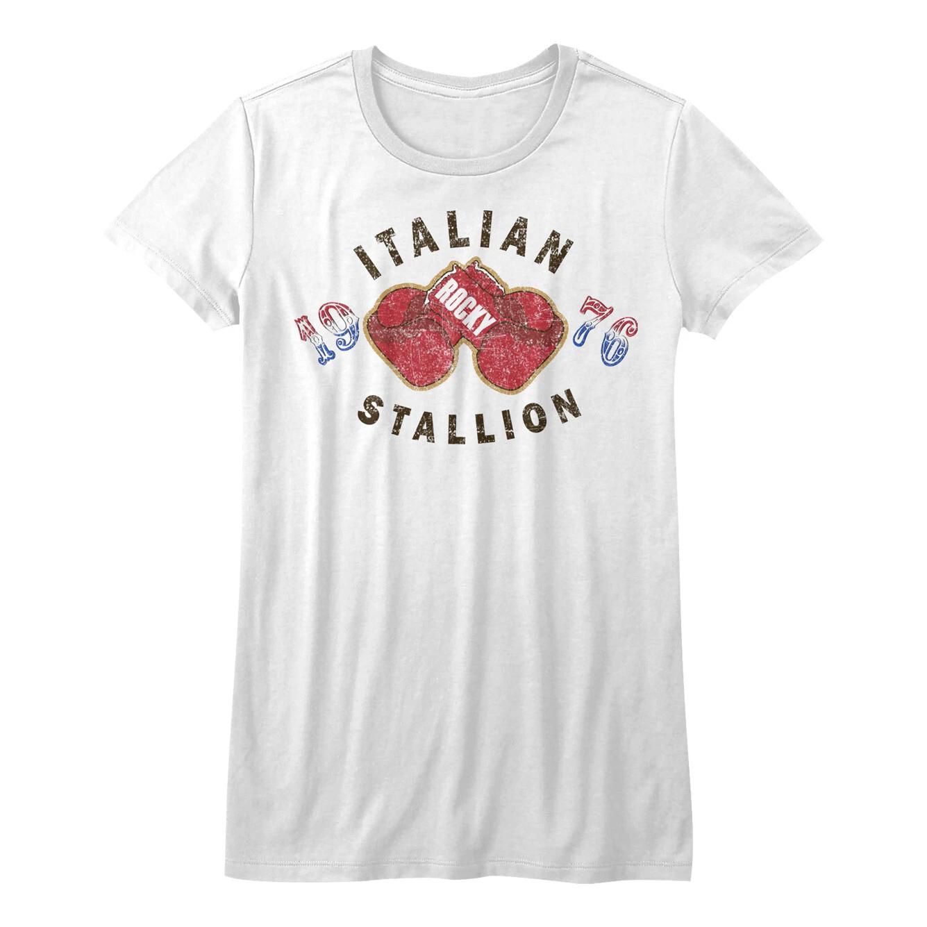 Rocky Movie Red Italian Stalian Boxing Gloves 1976 Women s T Shirt S