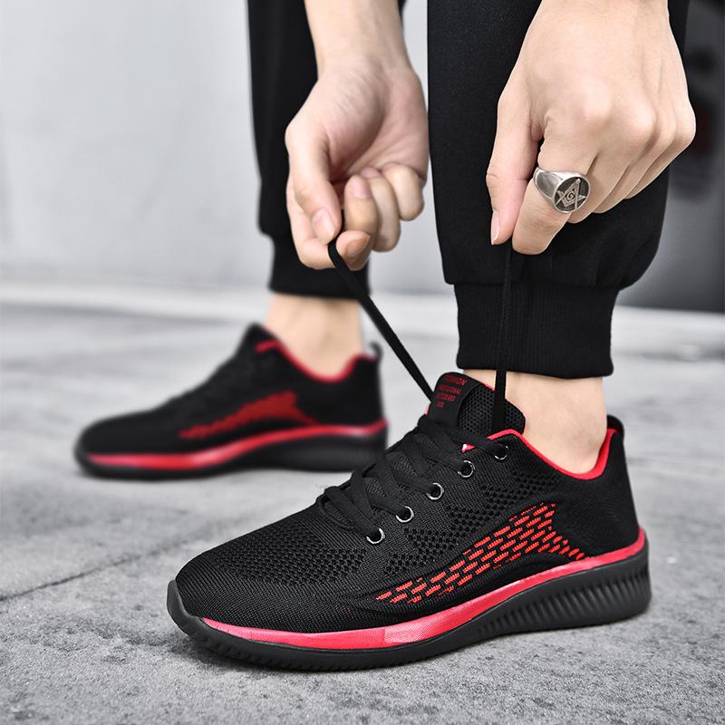 Autumn and winter large size new foreign trade lightweight mesh breathable casual shoes outdoor fitness running shoes sports shoes men