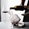 Decanter, red wine glass, crystal glass, fast gyro, rotating tumbler