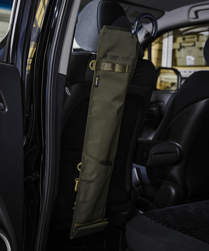 GORDON MILLER 1646566 Car Cordura Umbrella Case, Umbrella Case, Repellent, 3-Piece Storage, Drainage Function, Olive Drab